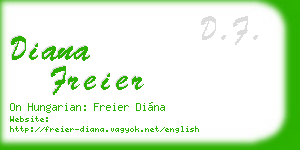 diana freier business card